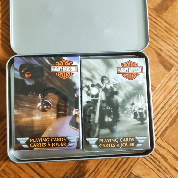 Harley-Davidson Playing Cards in Tin - Picture 3 of 3